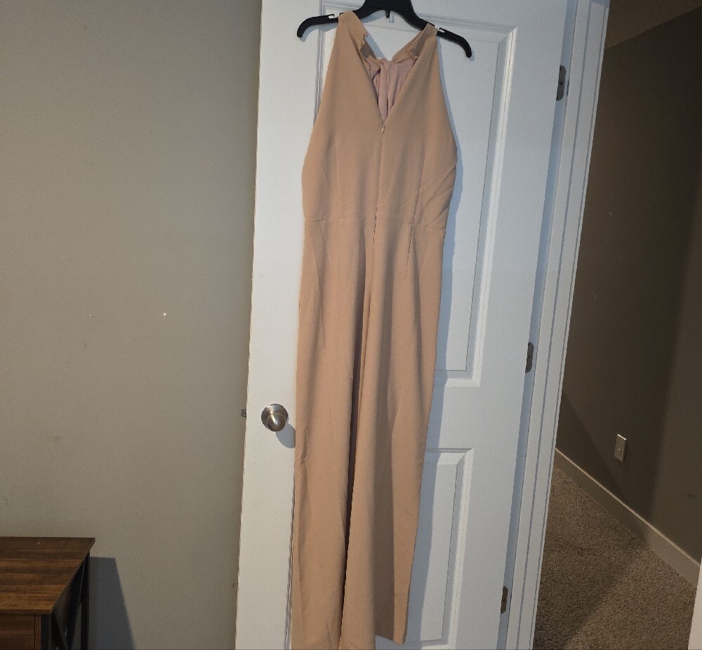 julia jordan Sleeveless Wide-Leg Jumpsuit in Beige Taupe - Picture 14 of 15